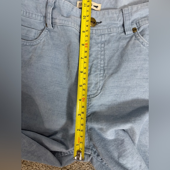 Toad & Co Pants Womens Size 4 Karuna Corduroy Light Blue Casual High Rise Cotton - Picture 7 of 11